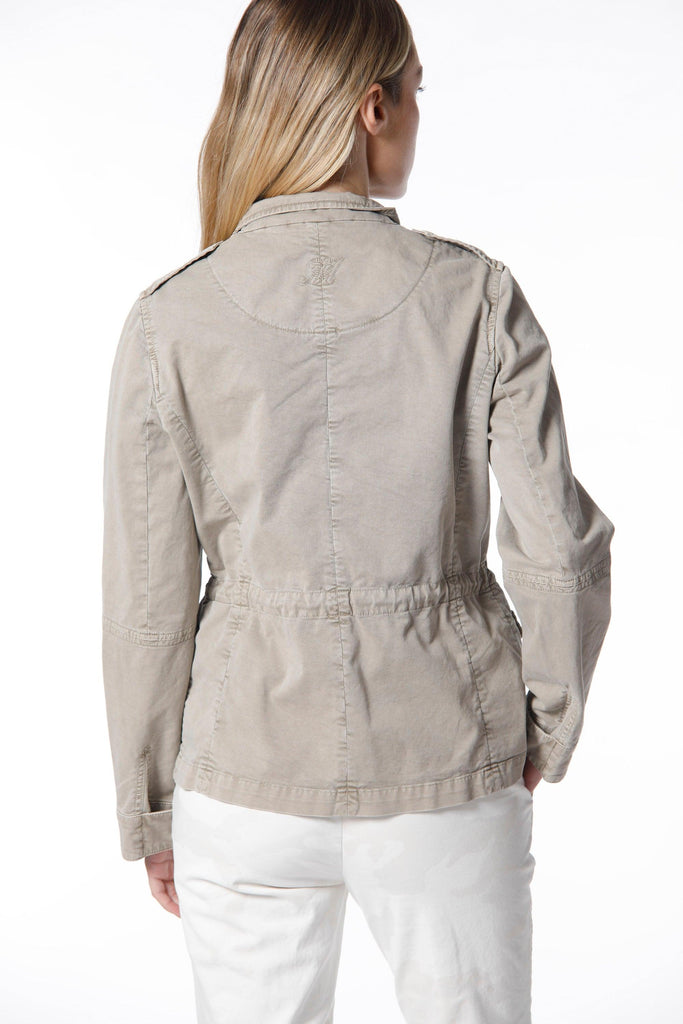 Eva field jacket da donna in cotone Icon Washes con coulisse e patch