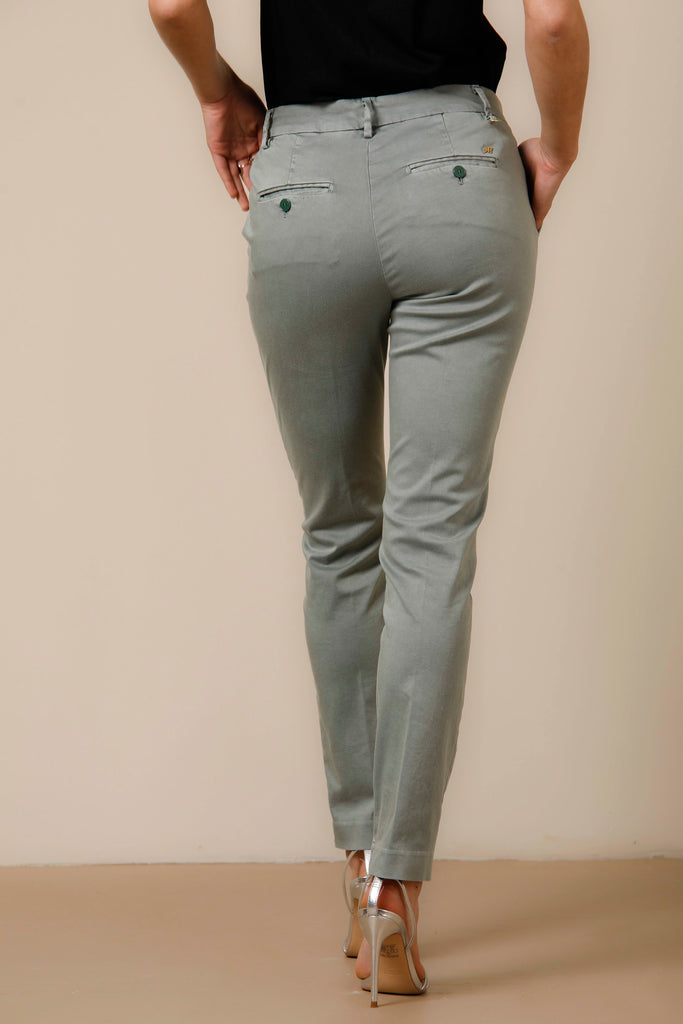 New York Slim pantalone chino donna in raso stretch icon washes slim