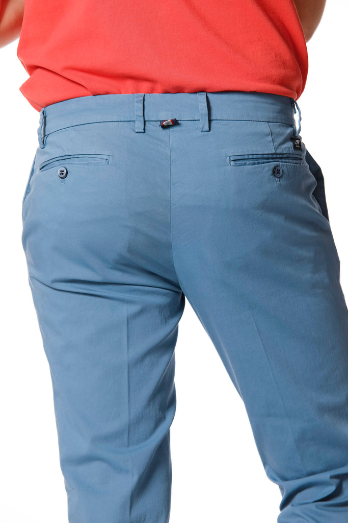 New York pantalone chino uomo in raso stretch regular fit ①