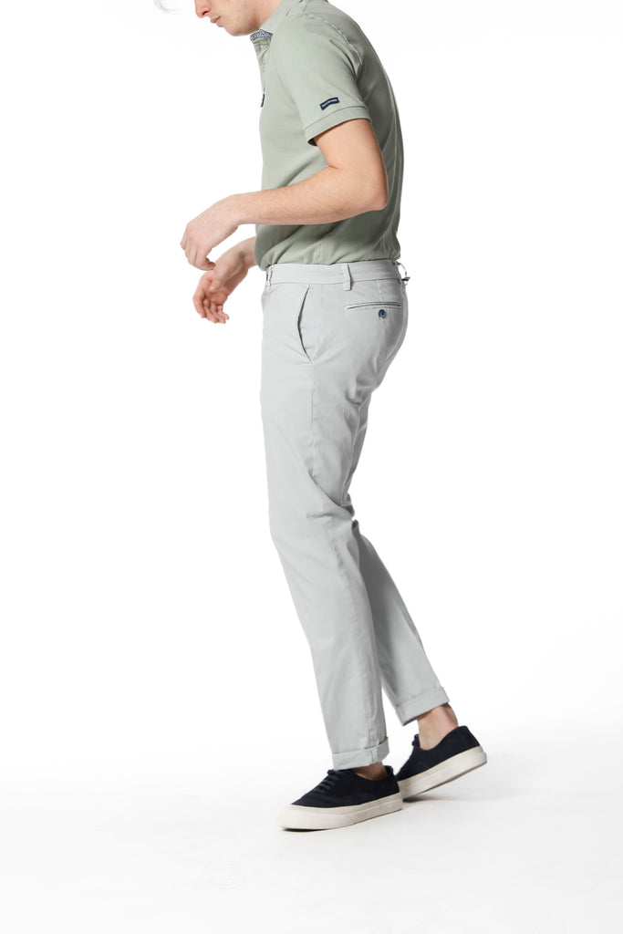 New York pantalone chino uomo in raso stretch regular fit ①