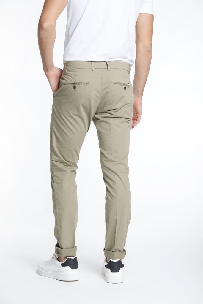 Milano Style pantalone chino uomo in gabardina stretch extra slim fit ①