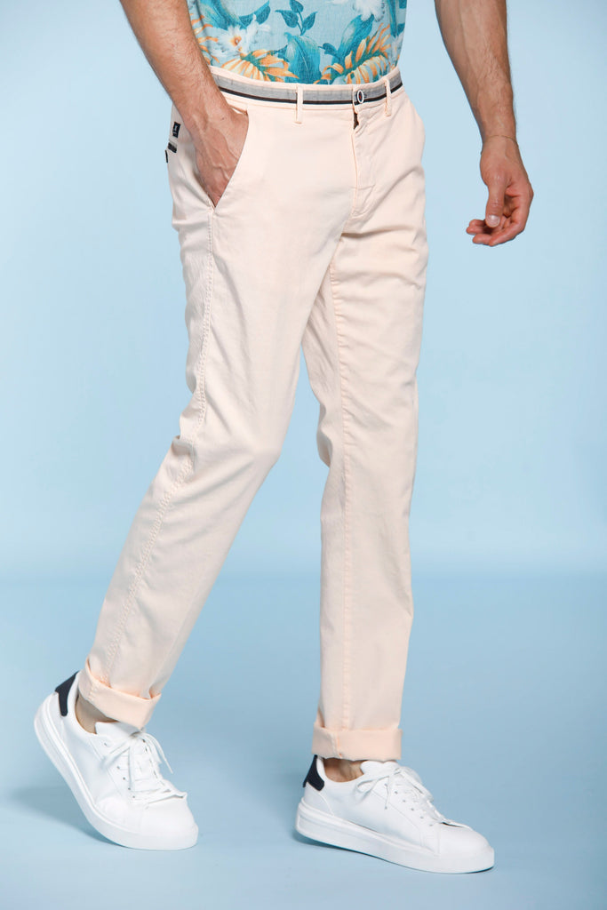 Torino Summer pantalone chino uomo in cotone con nastro slim fit