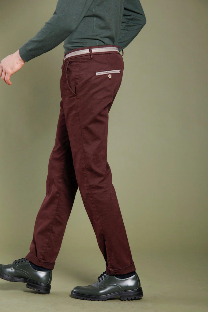 Torino Elegance pantalone chino uomo con nastro in cotone modal slim - Mason's 