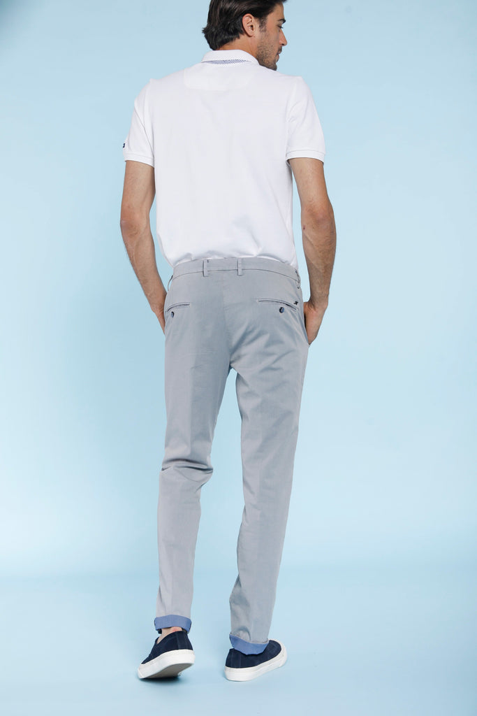 Torino Limited pantalone chino uomo in gabardina bicolor slim fit