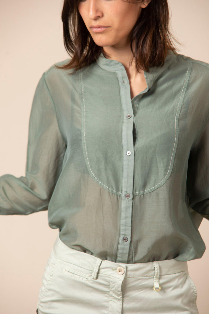 Ashley Shirt camicia da donna in cotone e seta con dettaglio cucitura - Mason's 