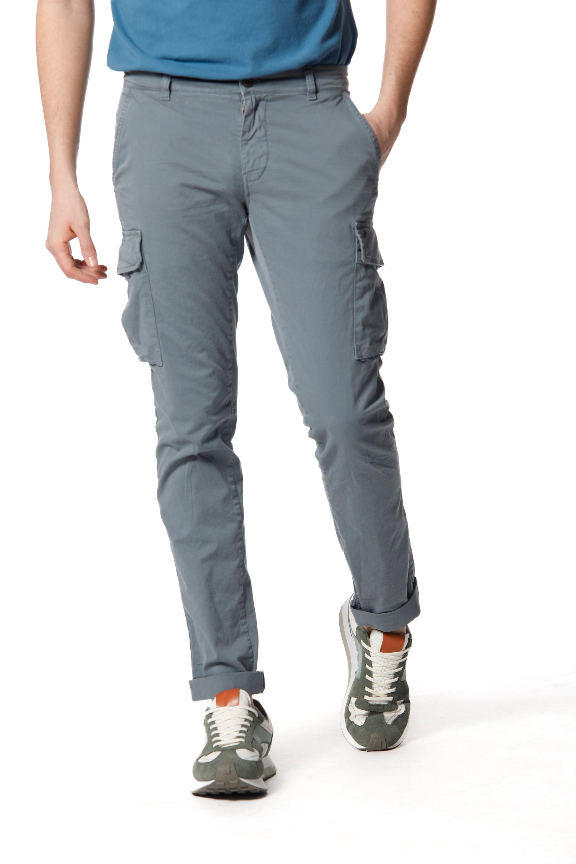 Chile pantalone cargo uomo in twill di cotone stretch extra slim fit ① - Mason's