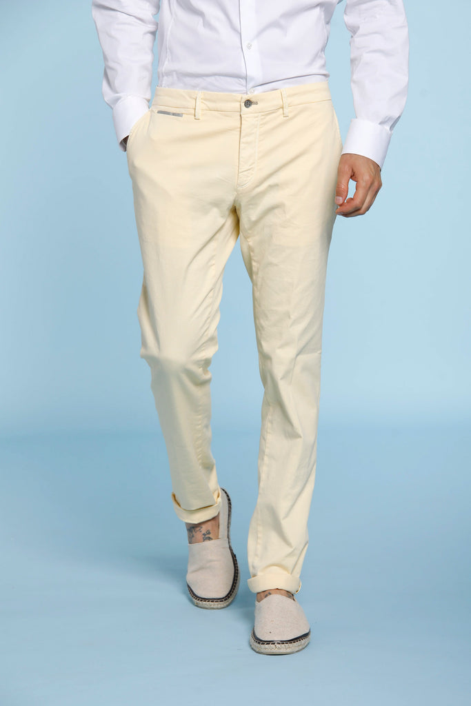 Forte dei Marmi Stripes pantalone chino uomo in tricotina extra slim fit