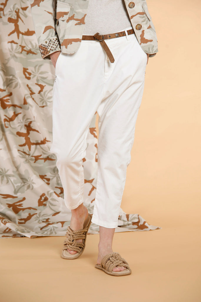 Malibu Jogger pantalone chino donna in cotone e tencel relaxed