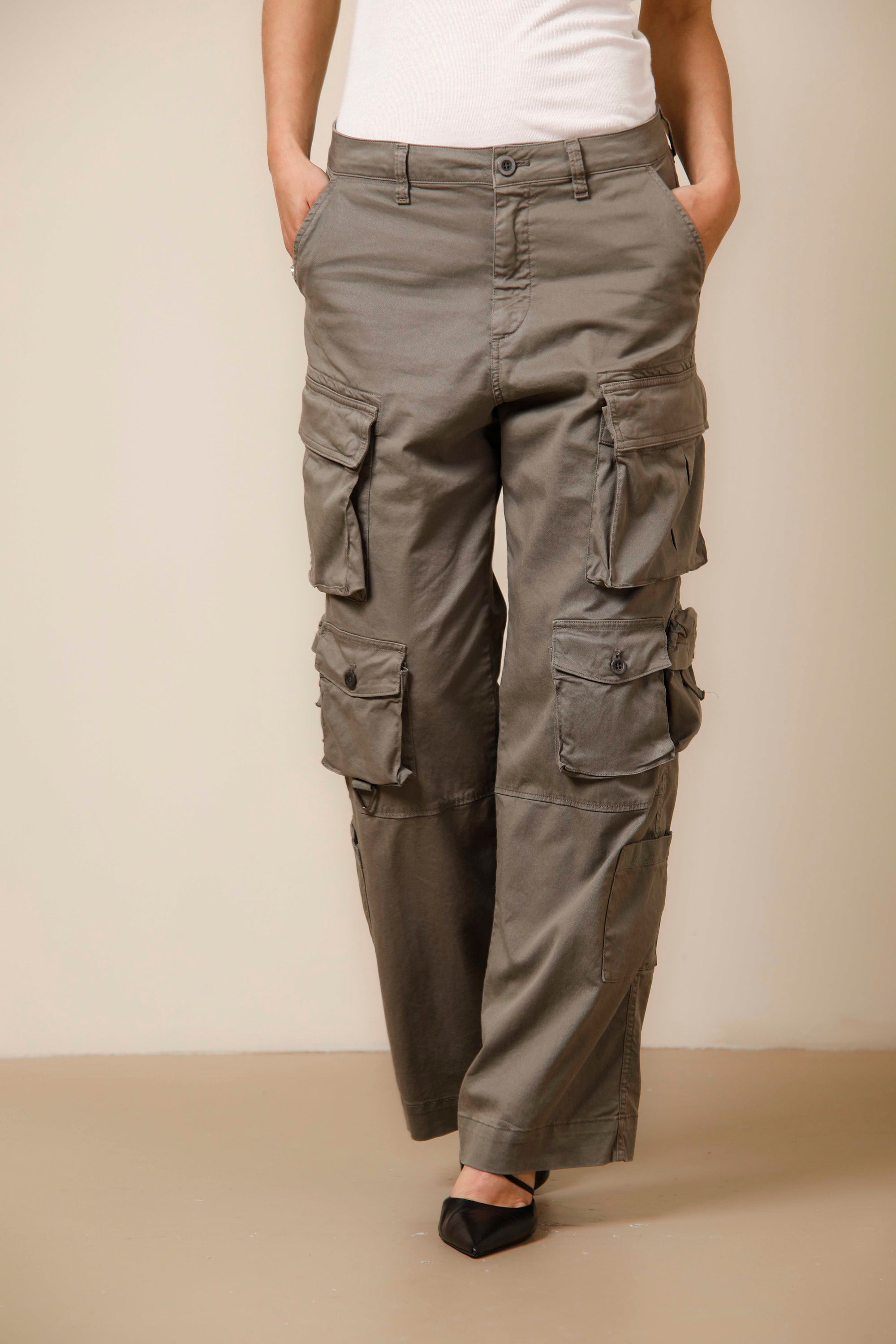 New Hunter pantalon cargo pour femmes édition limitée en coton et tencel regular